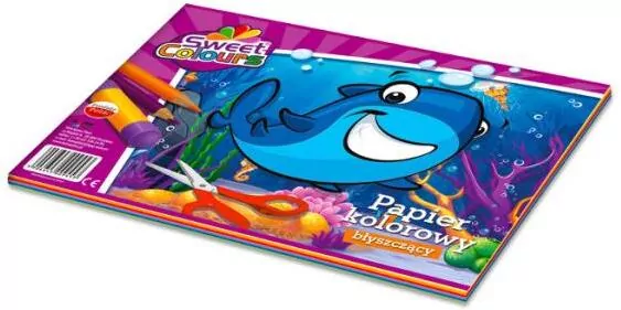 Zeszyt papierów kolorowych A5, błyszczący - tantis.pl