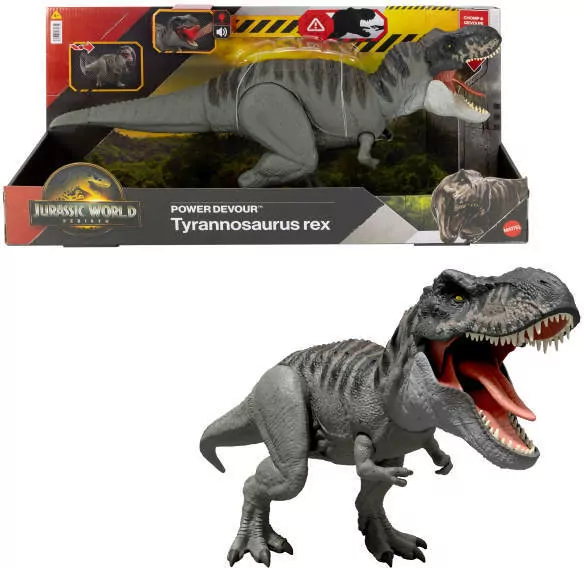 Jurassic World T-rex Dinozaur z funkcją - tantis.pl