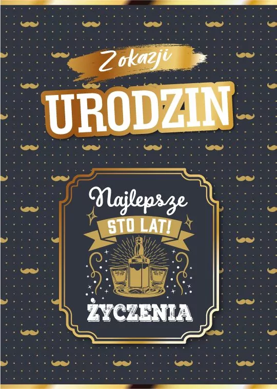 Karnet Urodziny dla niego - tantis.pl