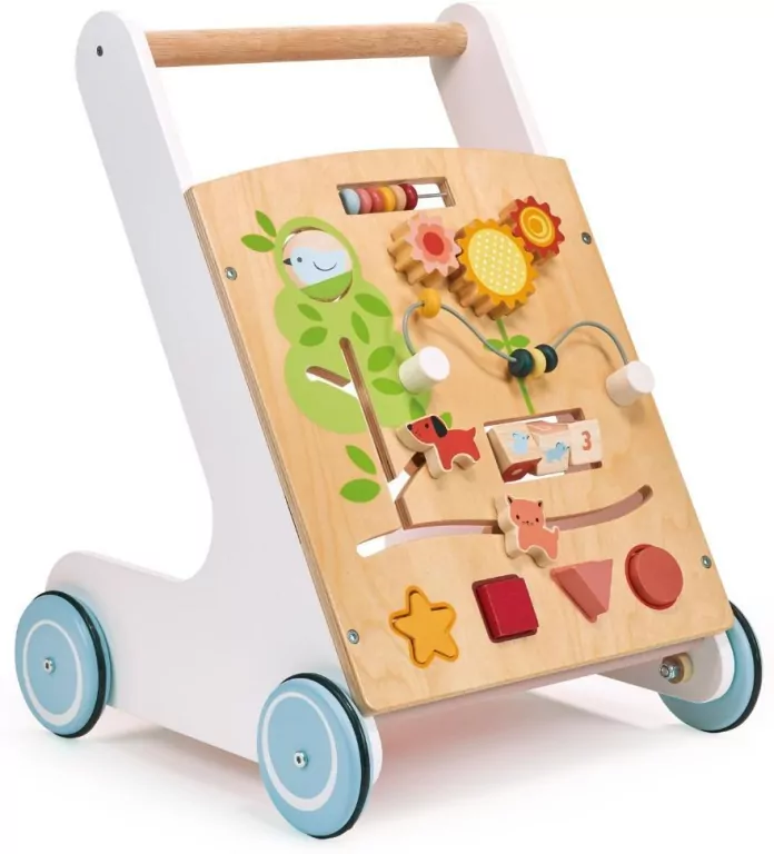 Chodzik/pchacz drewniany aktywnościowy - tantis.pl