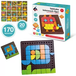 Tabliczka kolorowych figur. Genialny dzieciak
