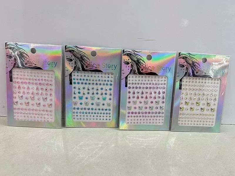 Zestaw do zdobienia twarzy diamenciki MIX - tantis.pl