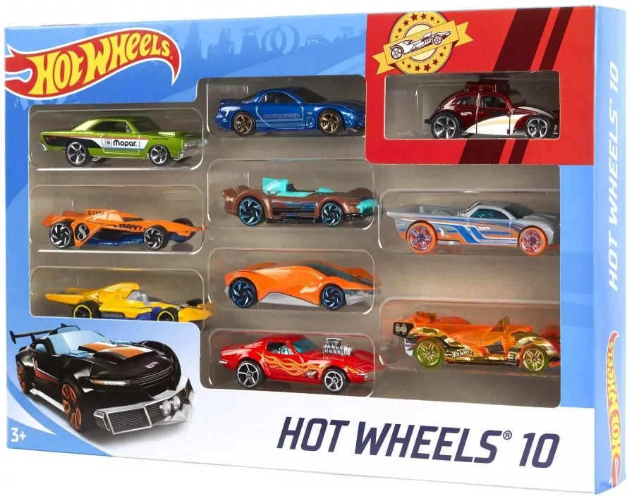 Hot Wheels. Małe samochodziki 10-pak - tantis.pl