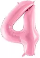 Balon foliowy 4 różowy 86cm - tantis.pl