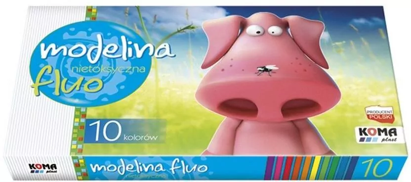 Modelina fluo 10 kolorów - tantis.pl