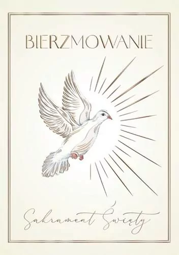 Karnet A5 Bierzmowanie - Krzyż - tantis.pl