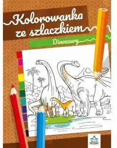 Kolorowanka ze szlaczkiem. Dinozaury - tantis.pl