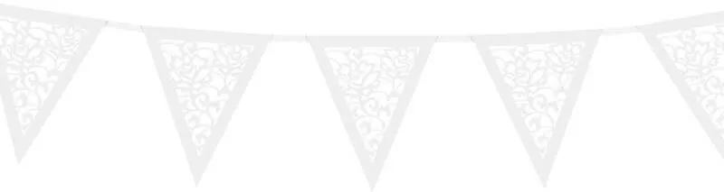 Girlanda papierowa perłowy 19.5x3m - tantis.pl