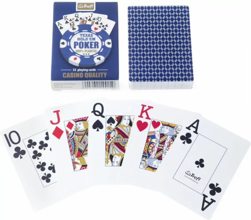 Karty do gry. Texas hold'em poker. 55 kart. - tantis.pl