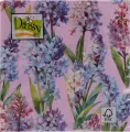 Serwetki DAISY Lunch SD 330x330 Kwiaty fioletowo-różowe 010201 - tantis.pl