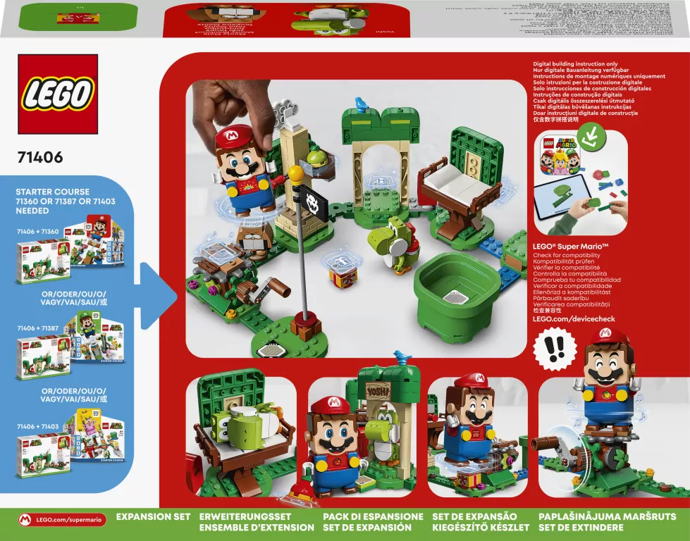 LEGO® Super Mario. Dom prezentów Yoshiego — zestaw rozszerzający. 71406 - tantis.pl