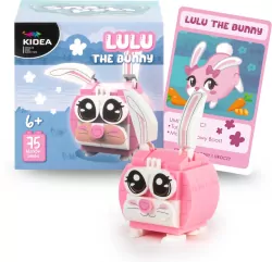 Klocki snapets królik różowy KIDEA