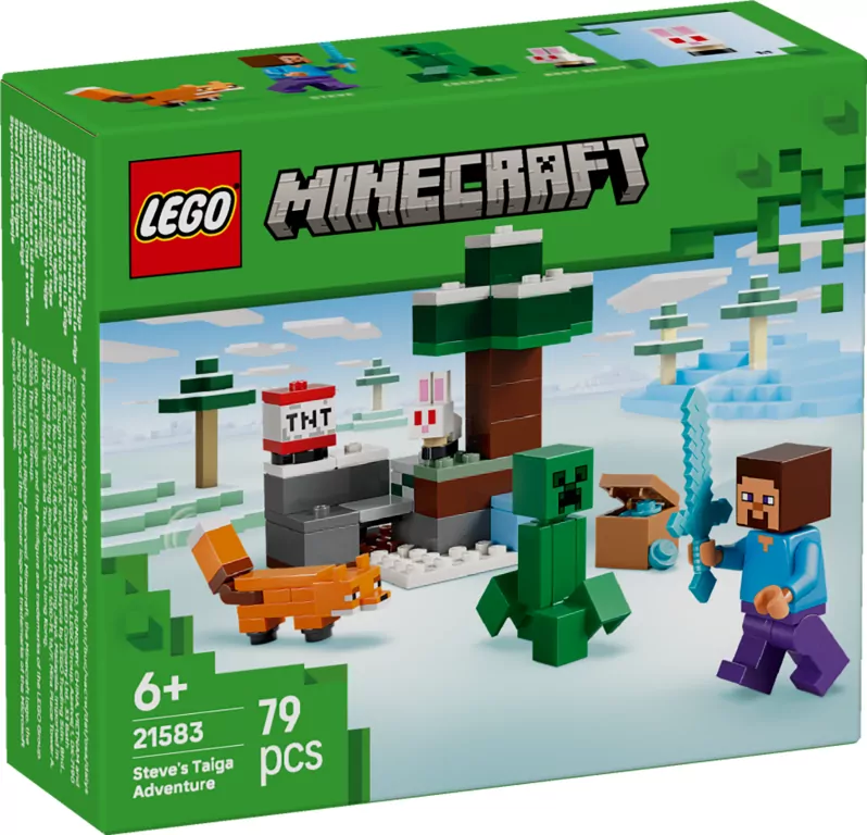 LEGO® Minecraft. Przygoda stevea w tajdze 21583 - tantis.pl
