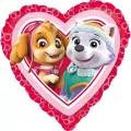 Balon foliowy Psi Patrol Love girl standard serce - tantis.pl