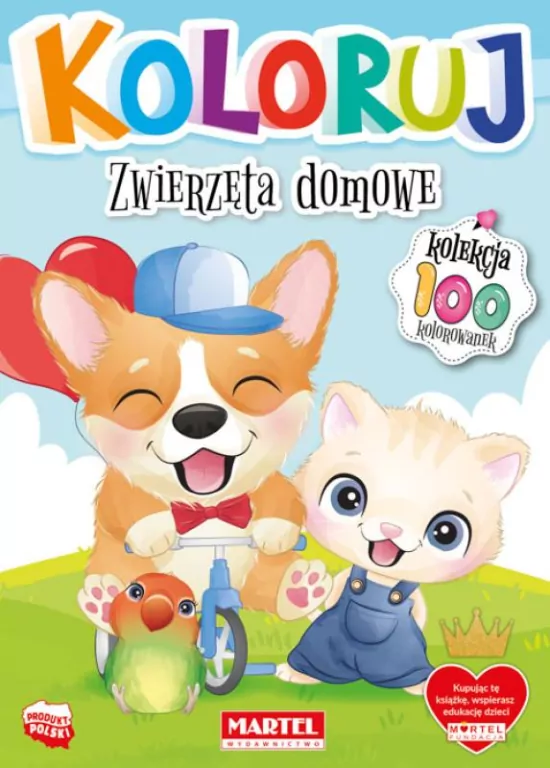 Zwierzęta domowe. Koloruj - tantis.pl