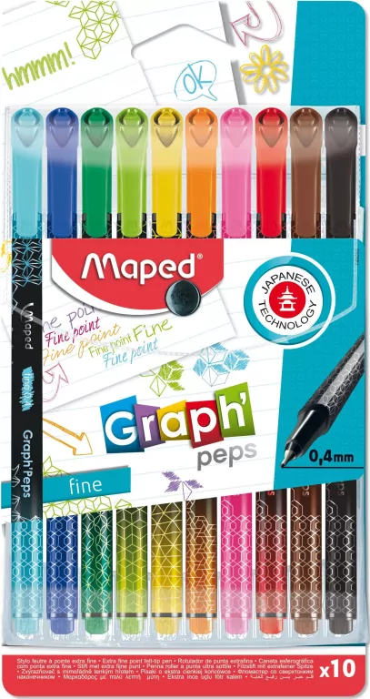 Cienkopis. Graph Peps Deco. 10 kolorów - tantis.pl
