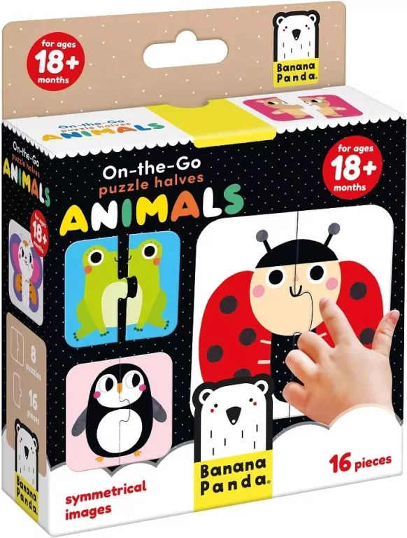 On-the-Go Puzzle Halves. Animals 18m+ - tantis.pl