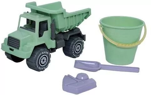 Wywrotka 30 cm z bioplastiku z wiaderkiem, łopatką oraz foremką - tantis.pl