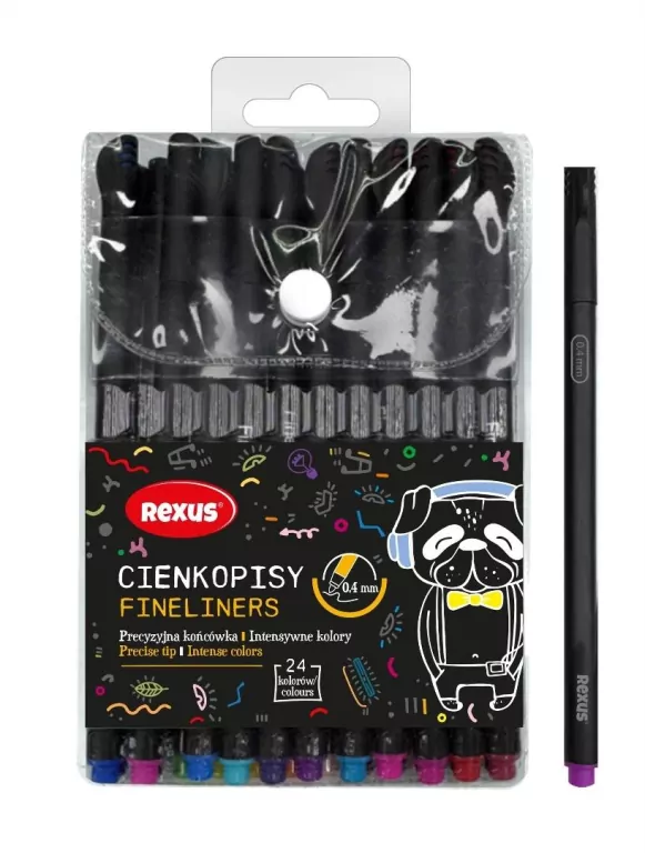 Cienkopisy 0,4mm 24 kolory - tantis.pl