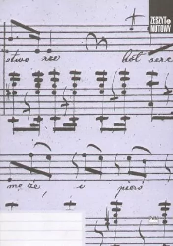 Zeszyt nutowy D4 - A4 stojący - do harmonii - tantis.pl