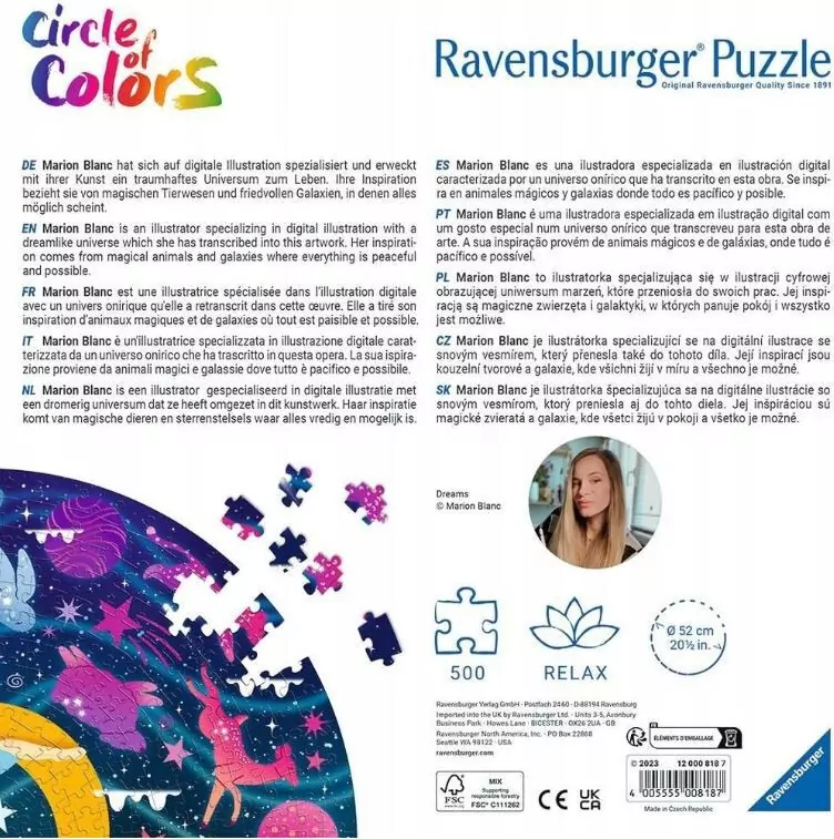 Puzzle 2D 500 Paleta kolorów. Marzenia - tantis.pl