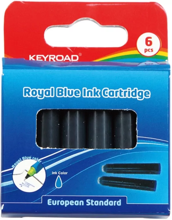 Naboje do piór KEYROAD 6 szt. niebieski - tantis.pl
