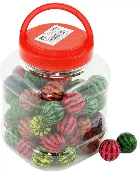 ADAR. Kulki kauczukowe. Arbuz słoik 3,2 cm 1 sztuka - tantis.pl