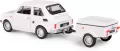 Fiat 126p + przyczepa Niewiadów Krótka biały - tantis.pl