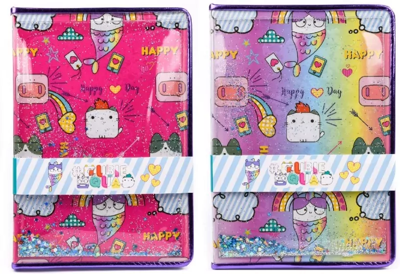 Notes brokatowy Happy mix CUBIE SQUAD - tantis.pl