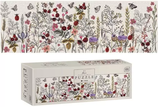 Flowers. Puzzle panorama. 1000 elementów