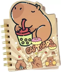 Notesik na spiralce Kapibara Przekąski 50 kartek