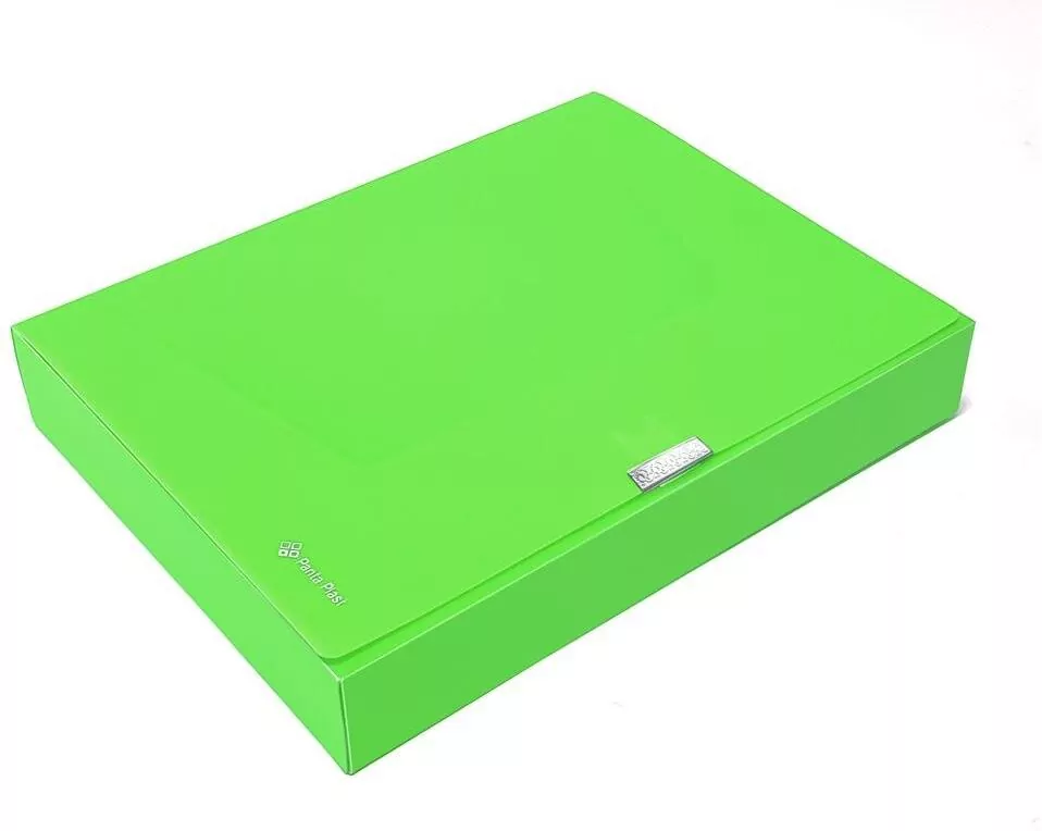 Teczka A4 box 55mm neon zielona - tantis.pl