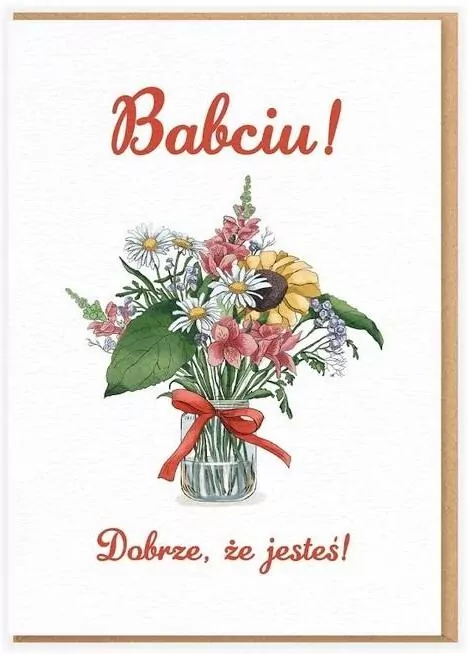 Karnet - Babciu! Dobrze, że jesteś! - tantis.pl