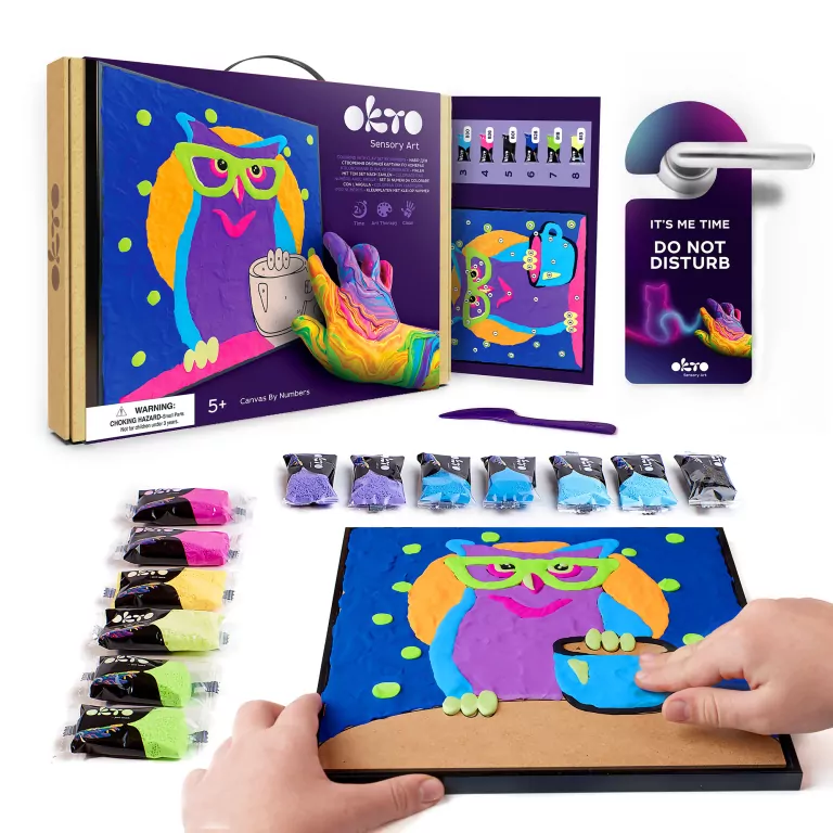 Malowanie po numerach Sowa 29x29cm - tantis.pl