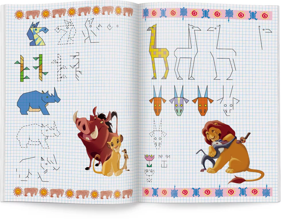 Rysujemy po kratkach II. Disney Uczy - tantis.pl