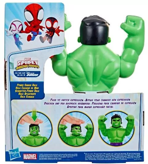 Figurka SPIDER-MAN Spidey i super kumple Power Smash Hulk - tantis.pl