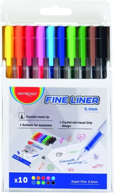 Cienkopis 0,4mm 10 kolorów - tantis.pl