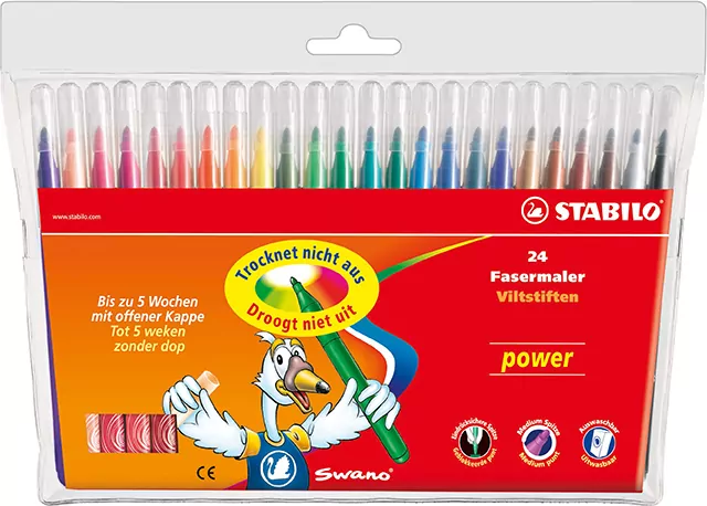 Flamastry Power 24 kolory etui - tantis.pl