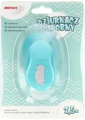 Dziurkacz ozdobny. Pingwin 2,5cm, mix - tantis.pl