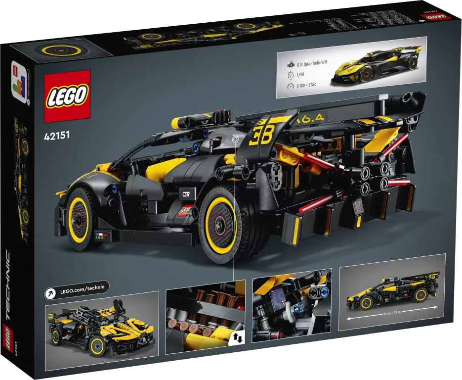LEGO® Technic. Bolid Bugatti. 42151 - tantis.pl