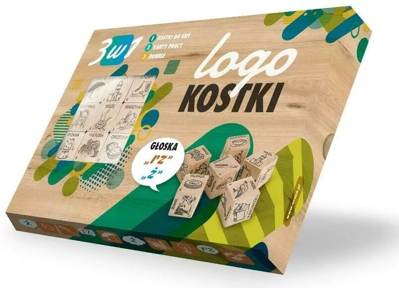 Logokostki.  Głoska Rz- Ż. 3w1 - tantis.pl