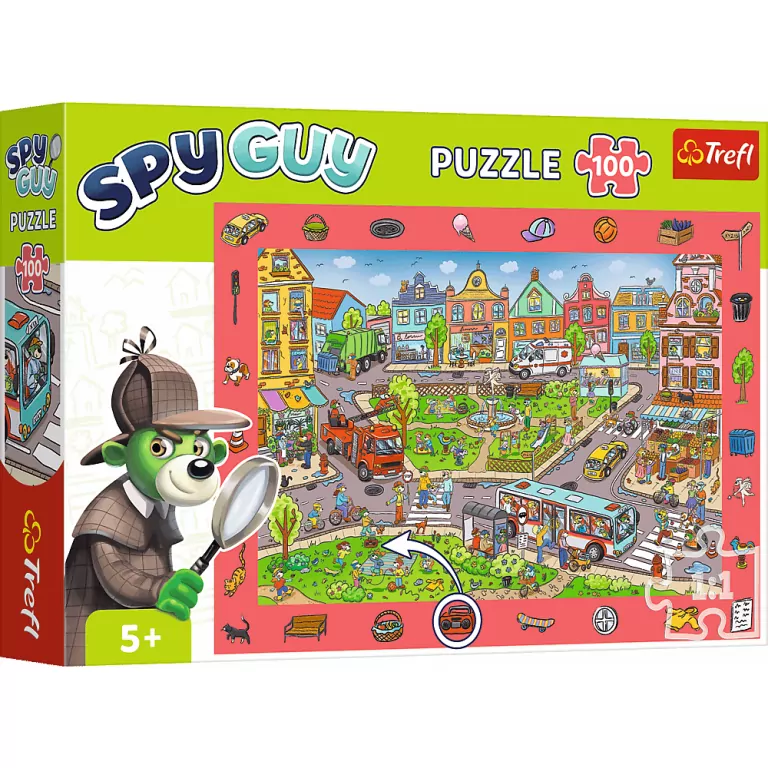 Puzzle 100. Obserwacyjne. Spy Guy Miasto - tantis.pl