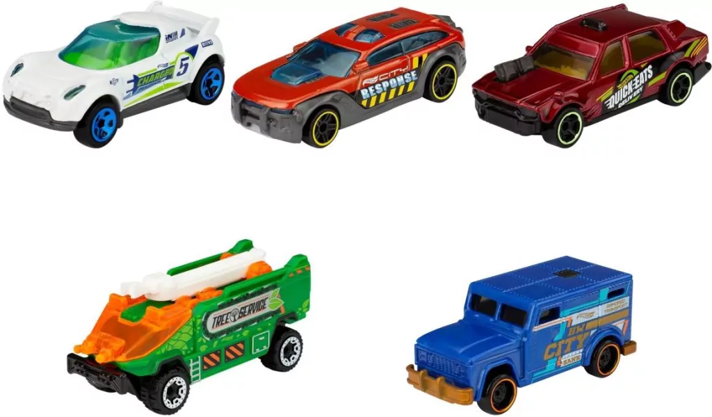 Hot Wheels. Pięciopak aut 1:64. Mix - tantis.pl