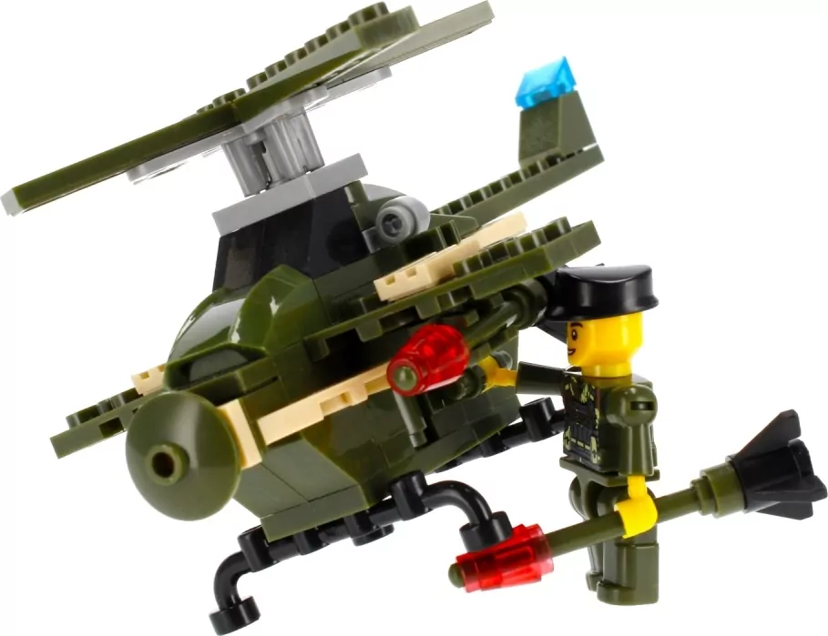 Klocki konstrukcyjne Alleblox Military 96-104 elementy, mix - tantis.pl