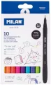 Cienkopis Sway Fineliner 10 kolorów MILAN - tantis.pl