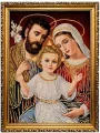Obraz Haftowany Św. Rodzina 42/32cm - tantis.pl