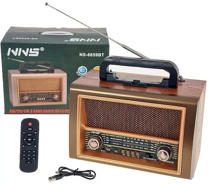 Głośnik Bluetooth z radiem FM, antena wysuwaną USB - tantis.pl