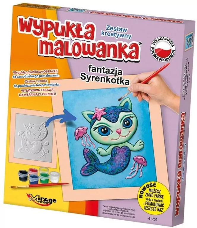 Wypukła malowanka. Fantazja Syrenkotka - tantis.pl