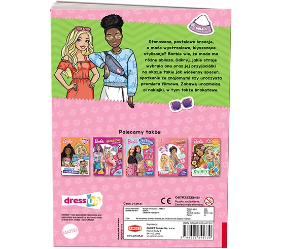 Barbie. Ubieranki, naklejanki - tantis.pl
