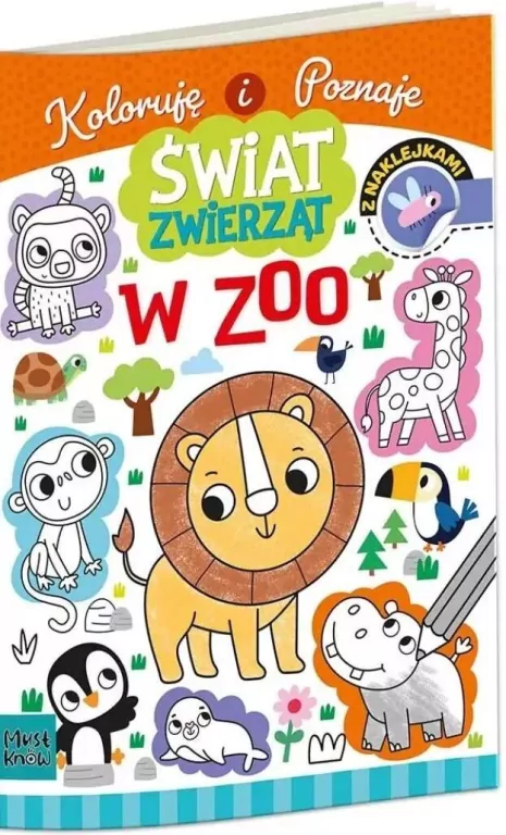 Kolorowanka a4 świat zwierząt - w zoo - tantis.pl